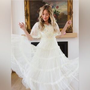 Ivy City Co Annalise Dress in Light Yellow - Medium